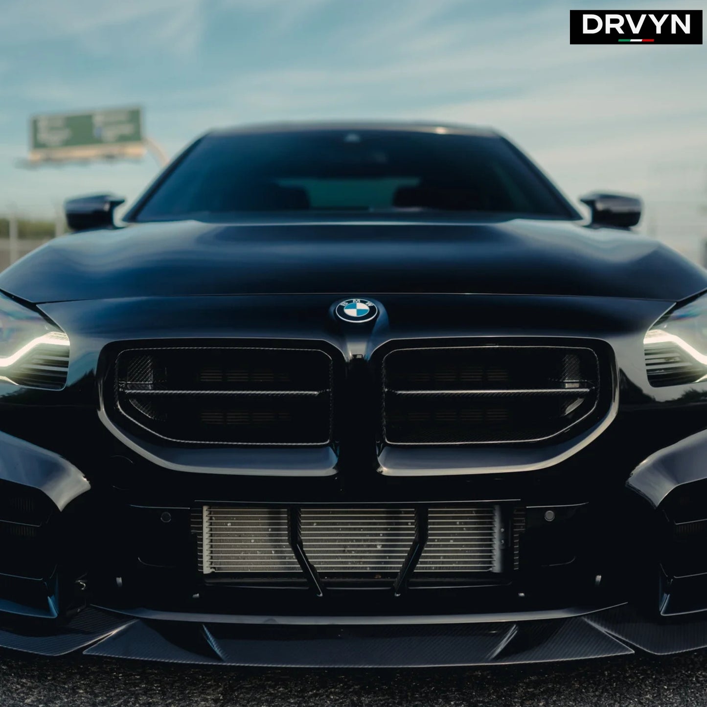 FOR 2023-25 BMW G87 M2 MP STYLE DRY CARBON FIBER FRONT NOSE KIDNEY GRILL GRILLE