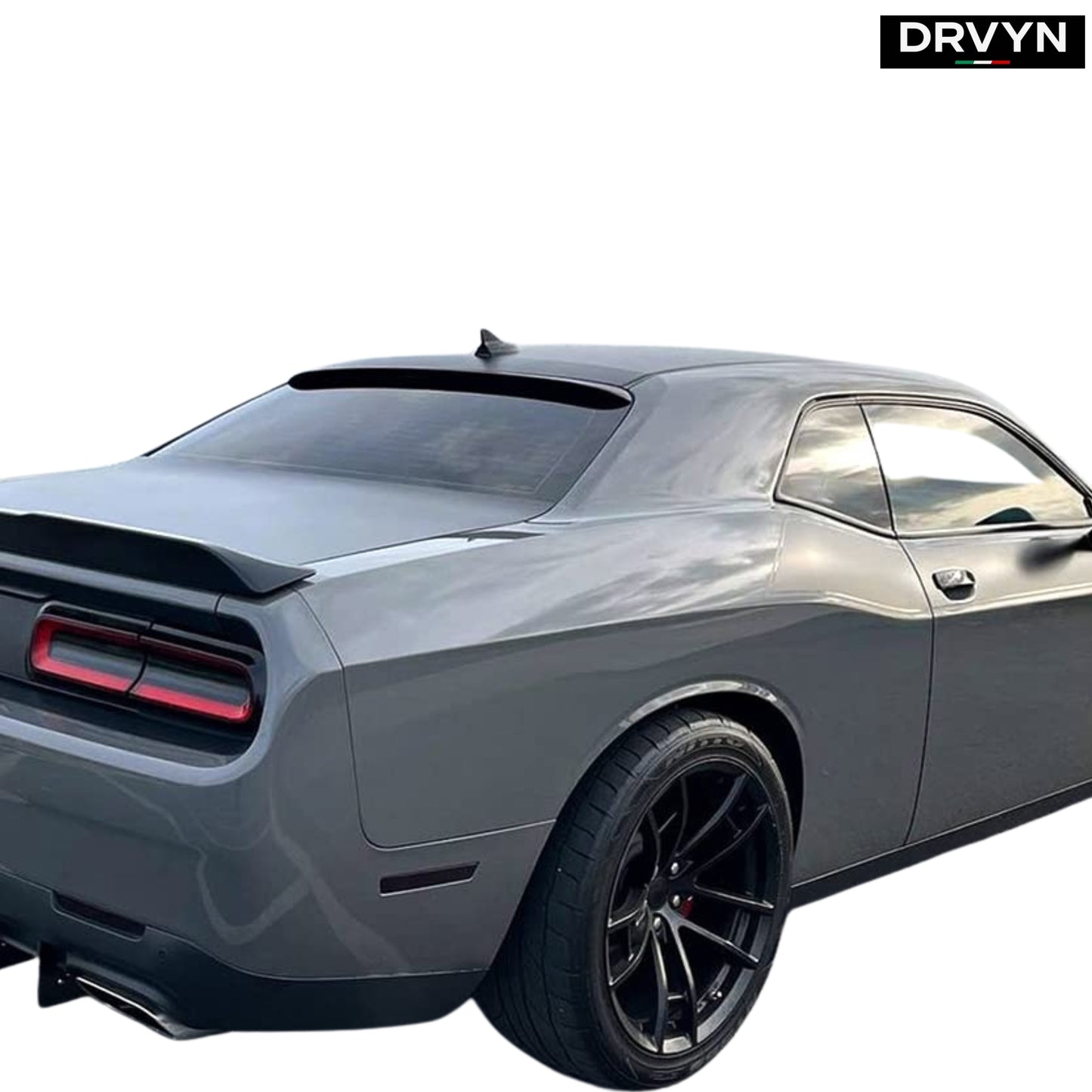 FOR 2008-2023 DODGE CHALLENGER SRT HELLCAT GLOSS BLACK REAR WINDOW ROOF SPOILER