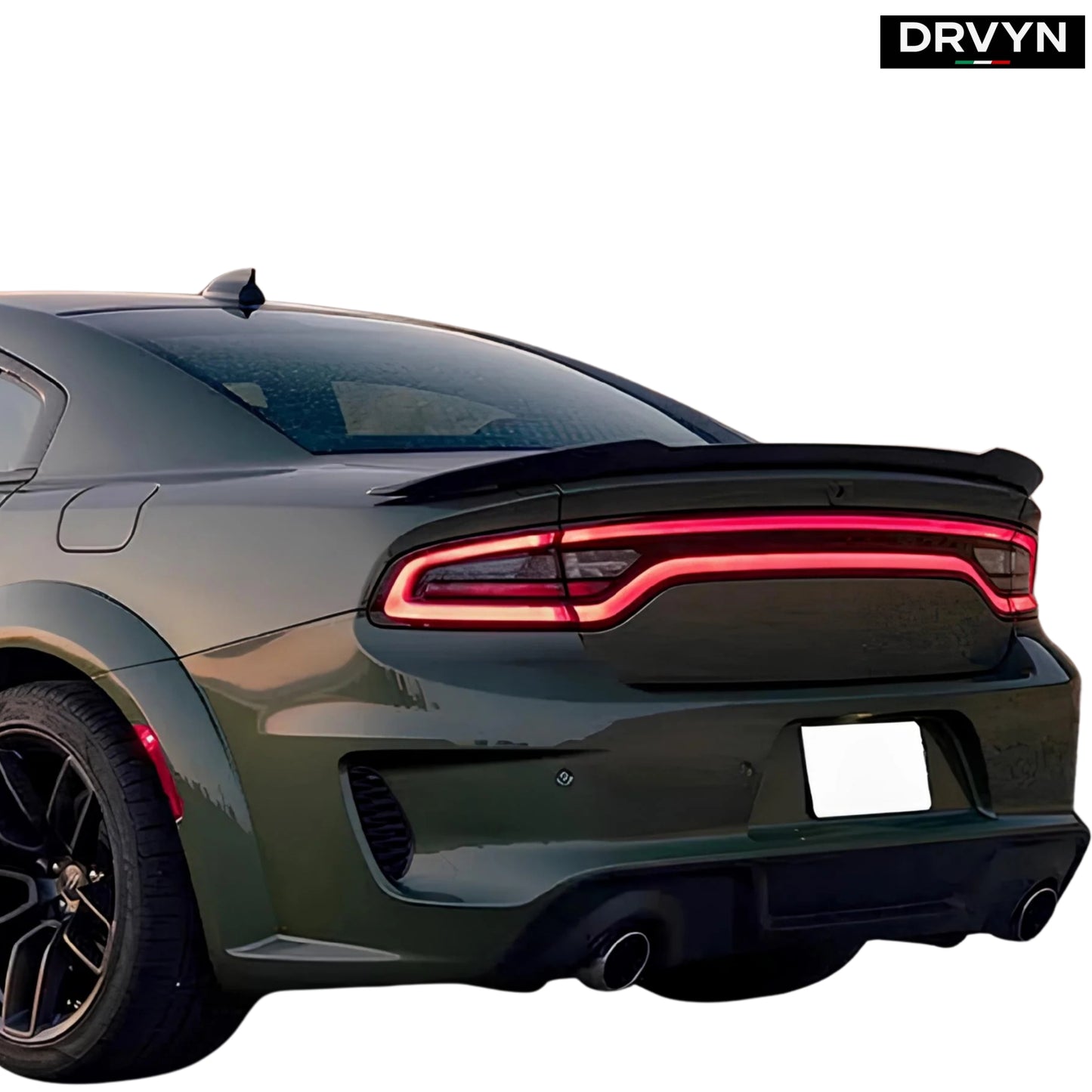 FOR 11-2023 DODGE CHARGER GLOSSY BLACK HIGHKICK REAR TRUNK DUCKBILL SPOILER WING