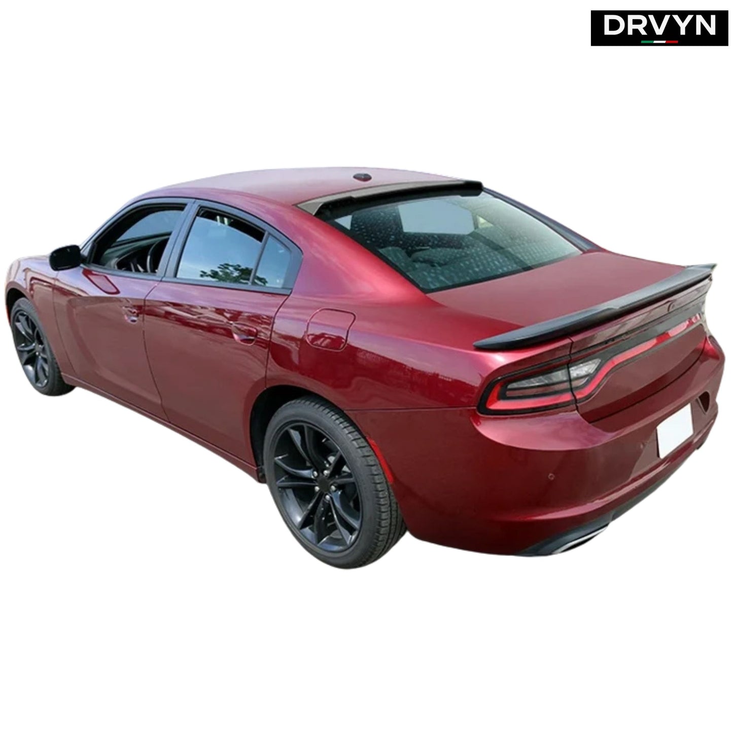 FOR 15-23 DODGE CHARGER REDEYE STYLE GLOSS BLACK TRUNK + REAR WINDOW ROOF SPOILER