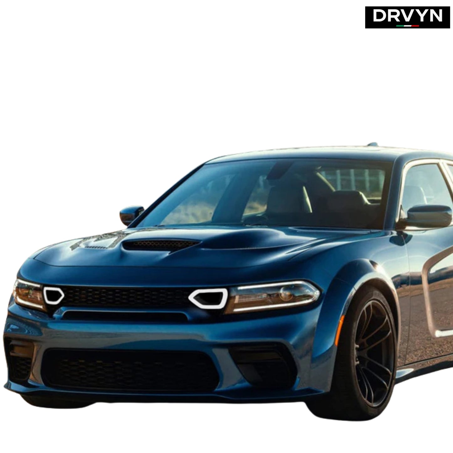 FOR 2020-23 CHARGER SRT WIDEBODY PERFORMANCE SMOKE SWITCH BACK LED UPPER GRILLE