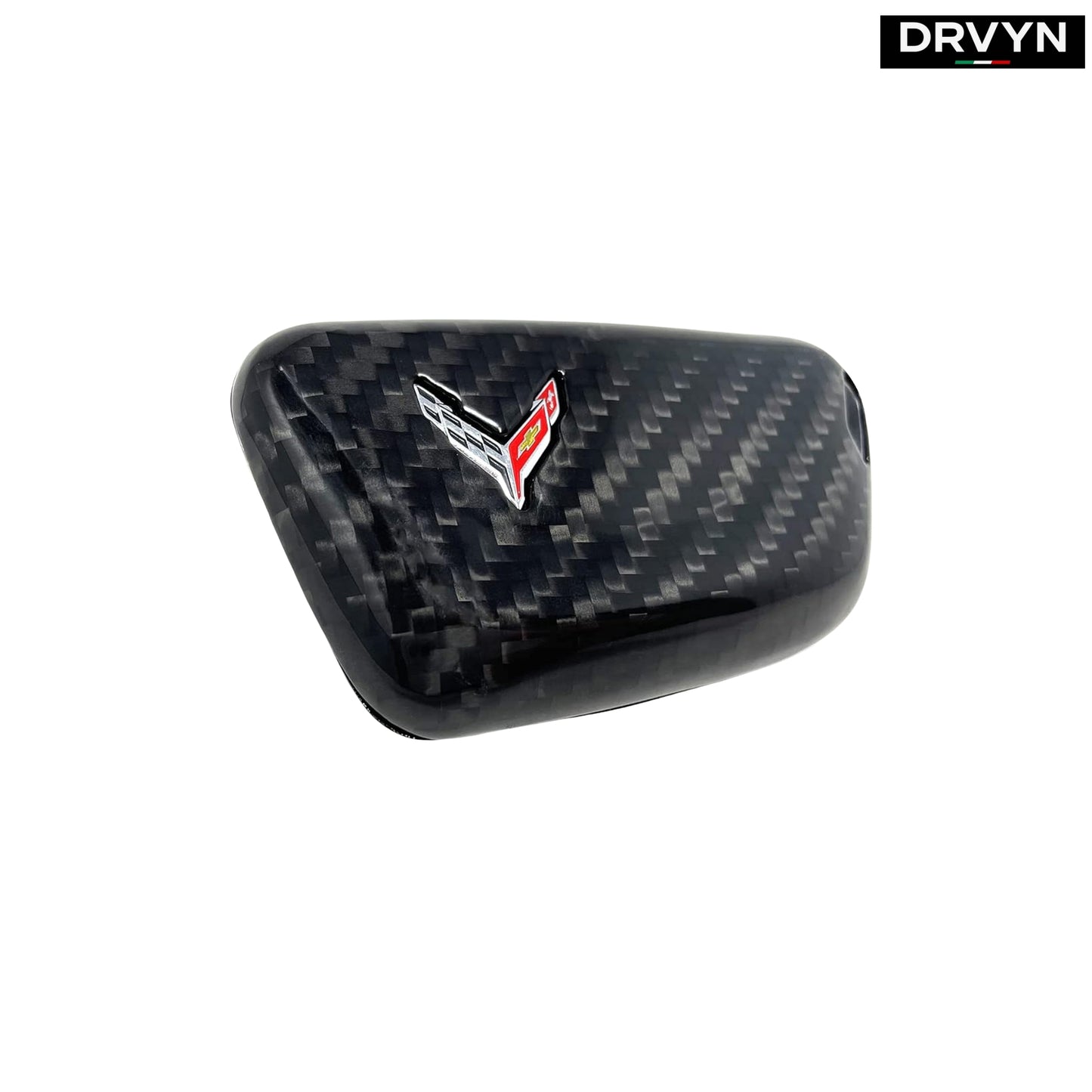 REAL CARBON FIBER KEY FOB CASE COVER FOR 2020-26 CORVETTE C8 Z51 1LT 2LT 3LT Z06