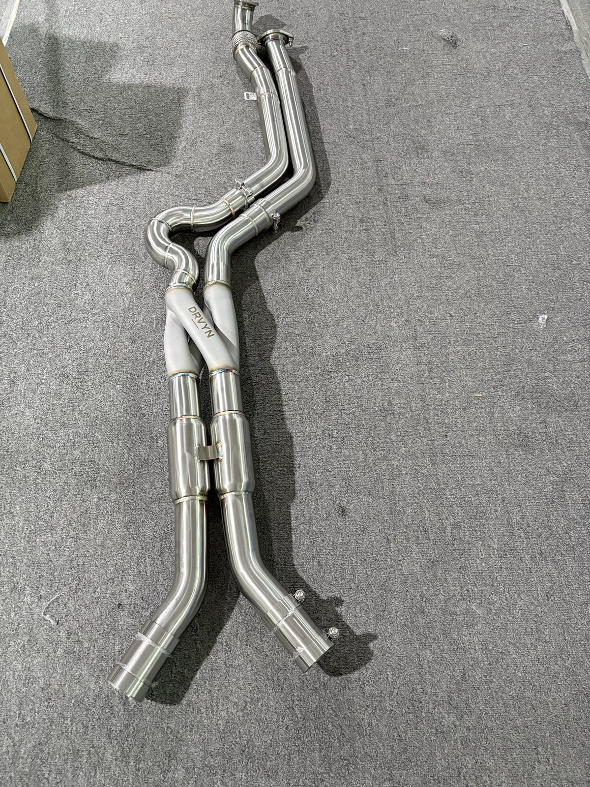 DRVYN STAINLESS STEEL EQUAL-LENGTH Z-PIPE MID-PIPE | BMW S58 M2 / M3 / M4