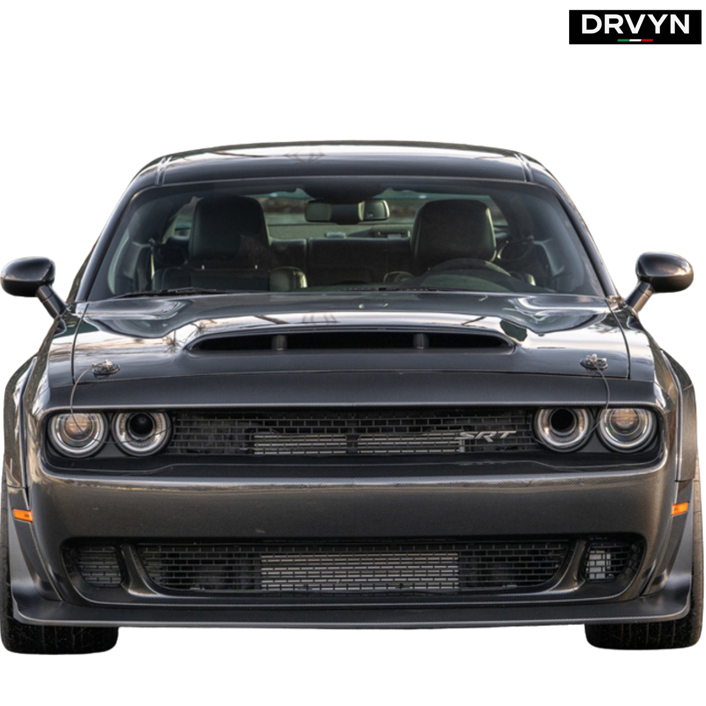 CHALLENGER HELLCAT STYLE CARBON FIBER FRONT BUMPER FOR DODGE CHALLENGER