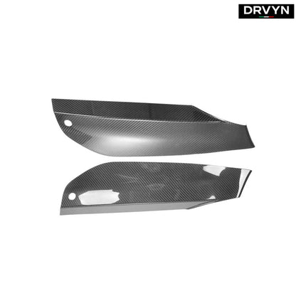 FOR 2021-2023 BMW F90 M5 LCI CARBON FIBER FRONT BUMPER UPPER AIR VENT COVER TRIM