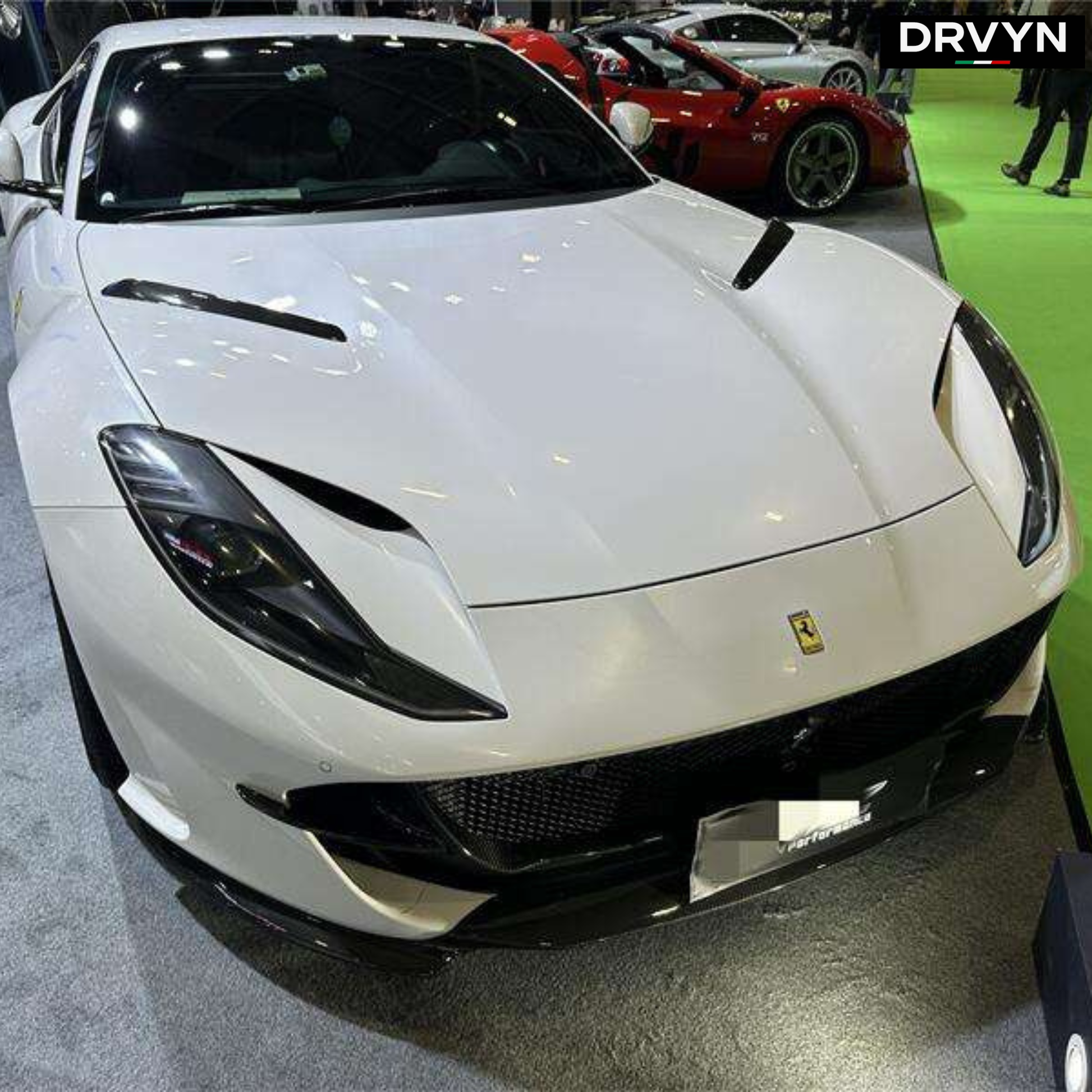DRVYN Novit Style Carbon Fiber Front Lip for Ferrari 812 Superfast GTS Body Kit 2017-2023 - photo 4 - Drvyn