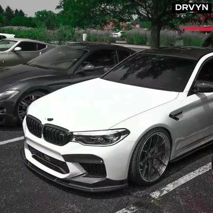 FOR 2021-2023 BMW F90 M5 LCI CARBON FIBER FRONT BUMPER UPPER AIR VENT COVER TRIM