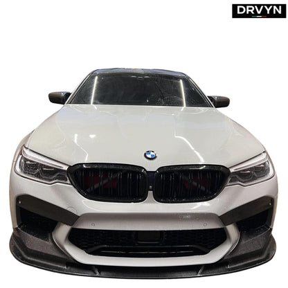 FOR 2021-2023 BMW M5 F90 LCI GTS STYLE CARBON FIBER FRONT BUMPER LIP SPLITTER