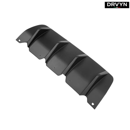 FOR 15-23 DODGE CHALLENGER LED MATTE BLACK REAR BUMPER DIFFUSER REPLACEMENT