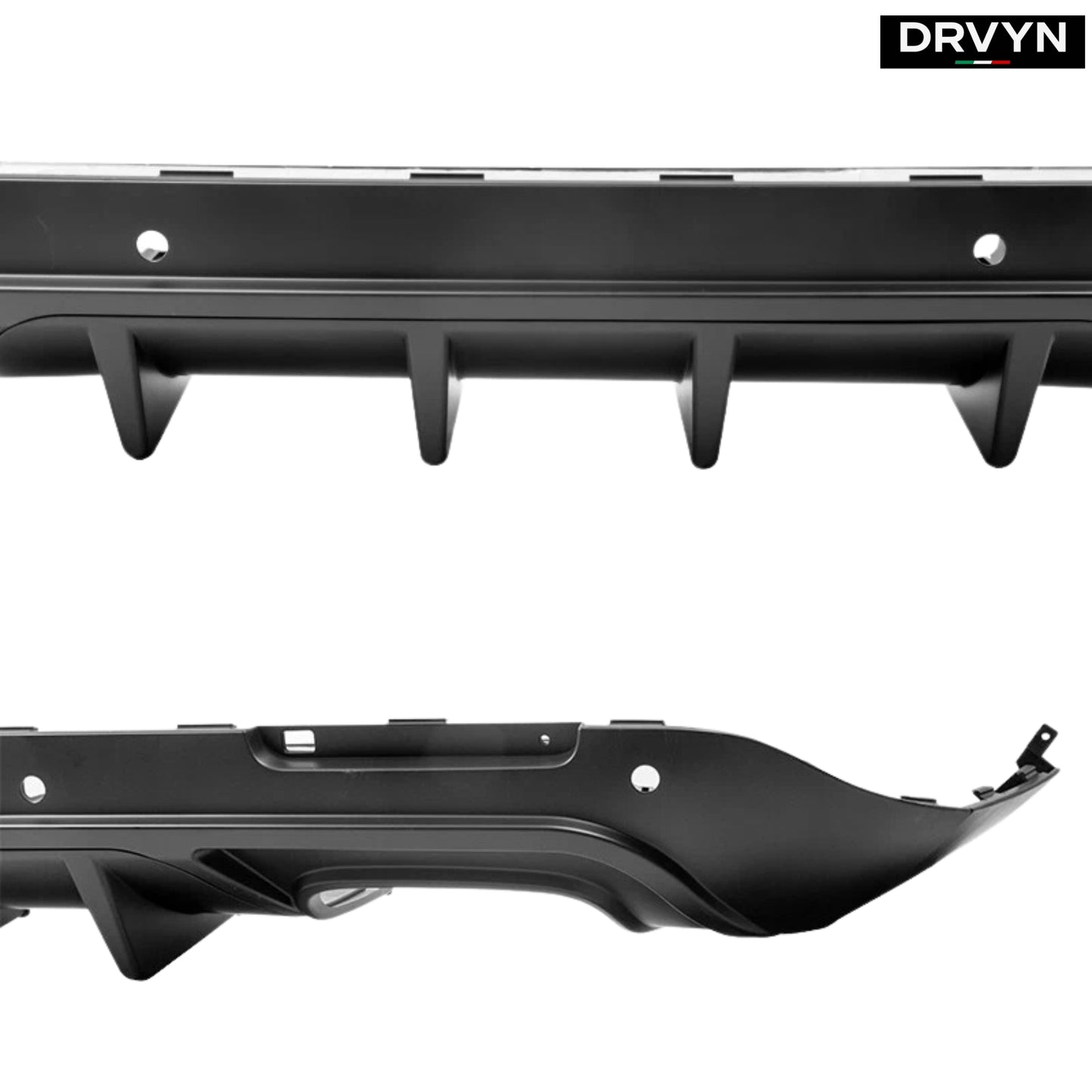 FOR 15-23 DODGE CHALLENGER LED MATTE BLACK REAR BUMPER DIFFUSER REPLACEMENT