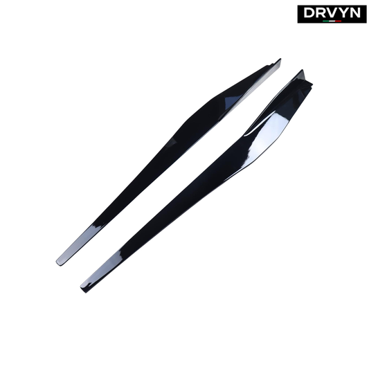 For 2020-25 Corvette C8 Z51 Stingray 5VM Style Gloss Black Side Skirt Extension