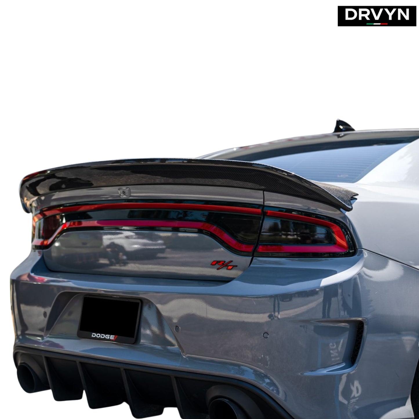 FOR 15-23 DODGE CHARGER REDEYE STYLE GLOSS BLK HIGHKICK TRUNK SPOILER WING