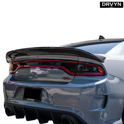 FOR 15-23 DODGE CHARGER REDEYE STYLE GLOSS BLK HIGHKICK TRUNK SPOILER WING