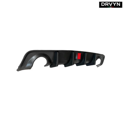 FOR 15-23 DODGE CHARGER SRT R/T SCAT PACK REAR BUMPER DIFFUSER W/ RED REFLECTOR