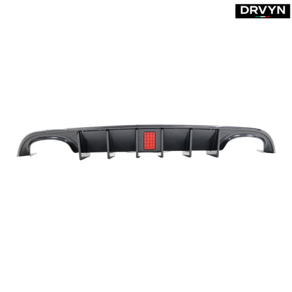 FOR 15-23 DODGE CHARGER SRT R/T SCAT PACK REAR BUMPER DIFFUSER W/ RED REFLECTOR