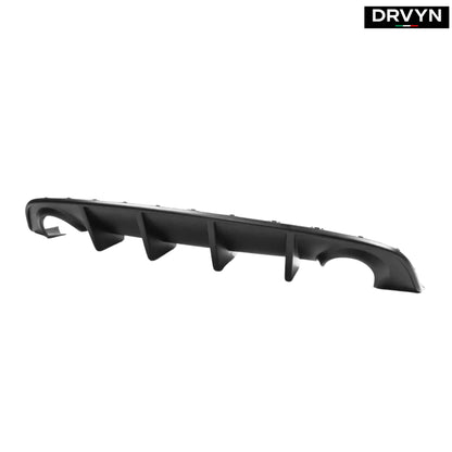FOR 2015-2023 DODGE CHARGER SRT R/T SCAT PACK MATT BLACK REAR BUMPER DIFFUSER
