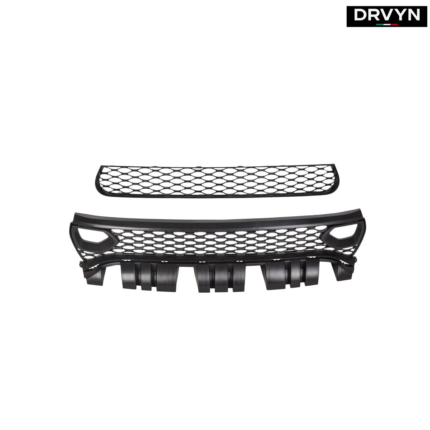 FOR 15-23 DODGE CHARGER RT SCAT PACK SRT DUAL SNORKEL FRONT UPPER + LOWER GRILLE (For: Dodge Charger)