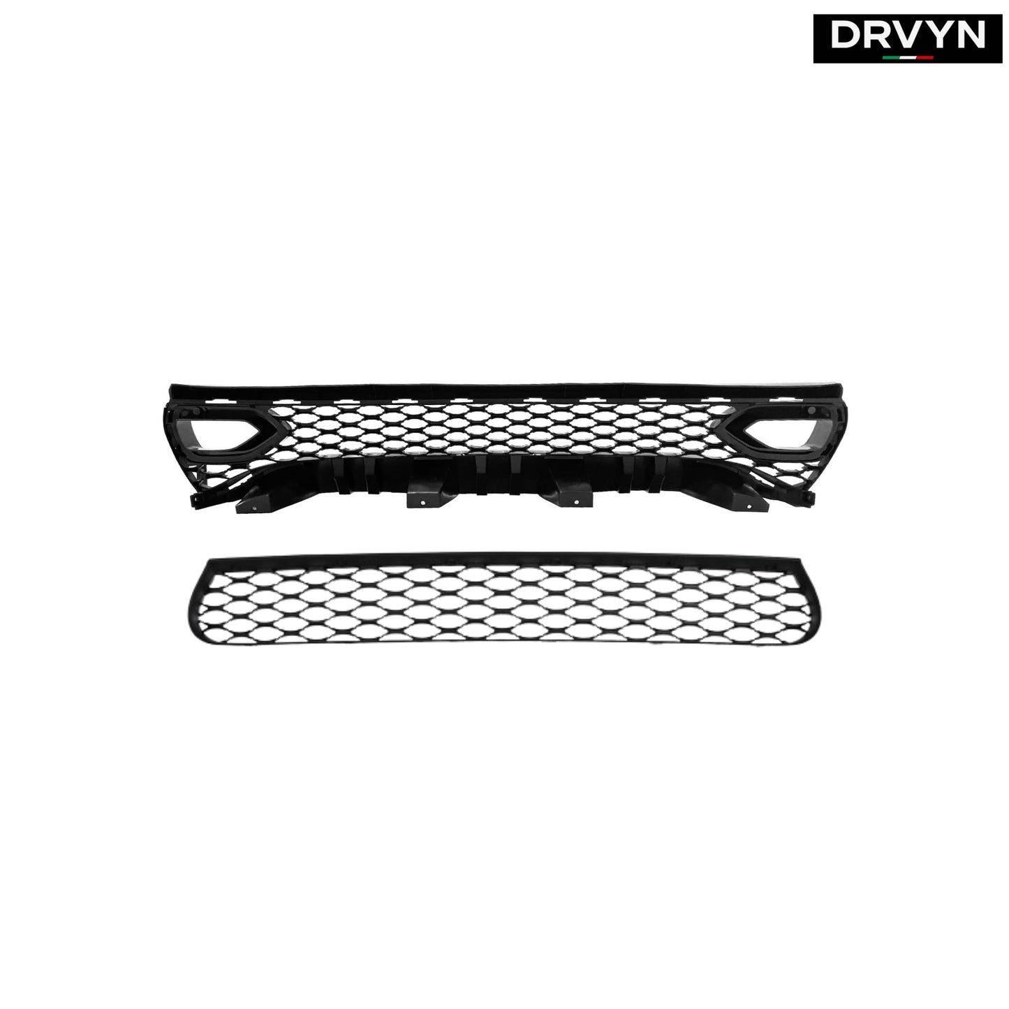 FOR 15-23 DODGE CHARGER RT SCAT PACK SRT DUAL SNORKEL FRONT UPPER + LOWER GRILLE (For: Dodge Charger)