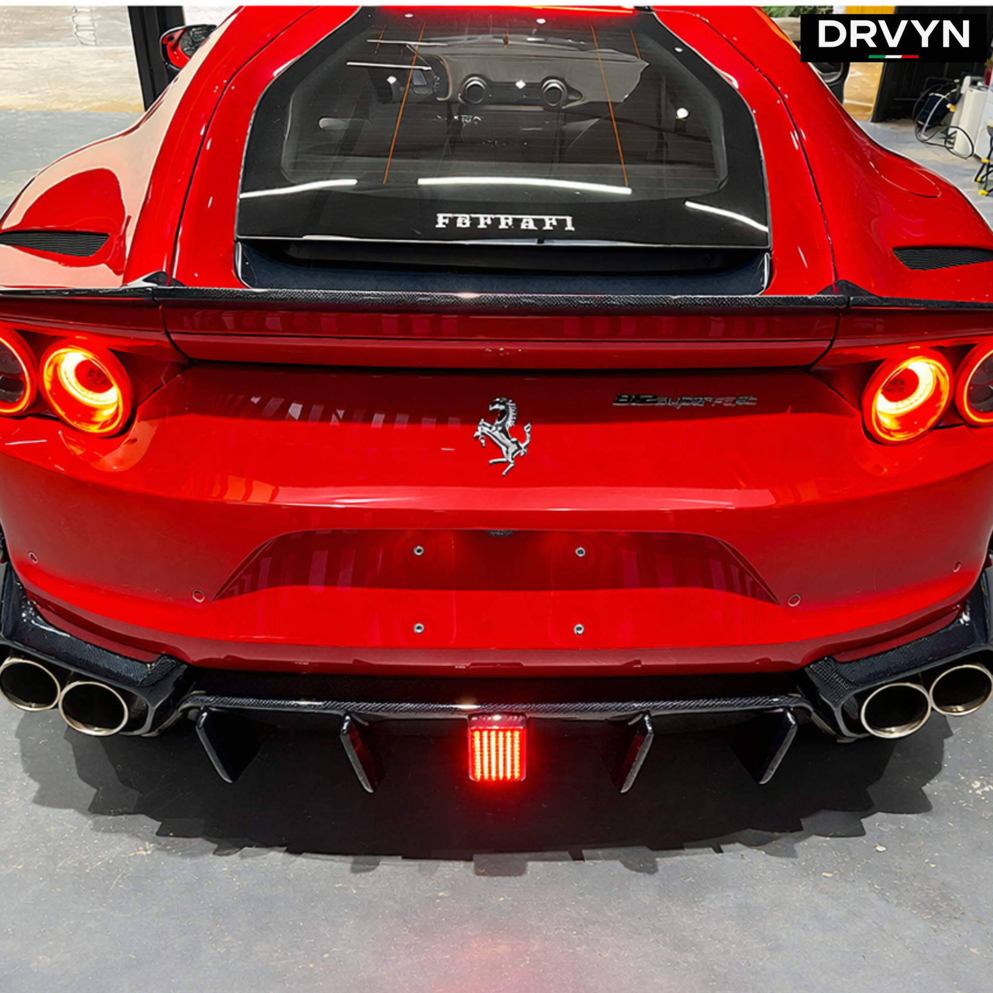 DRVYN Ferrari 812 Carbon Fiber Rear Bumper Center Diffuser for Ferrari 812 Superfast GTS 2017-2023 - photo 5 - Drvyn