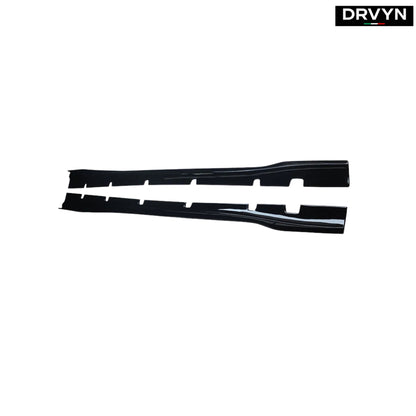 FOR 20-2023 DODGE CHARGER SRT WIDEBODY H STYLE GLOSS BLACK SIDE SKIRT EXTENSION