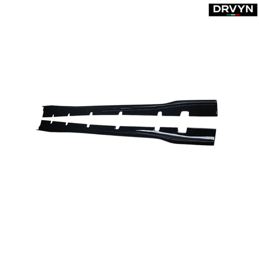 FOR 20-2023 DODGE CHARGER SRT WIDEBODY H STYLE GLOSS BLACK SIDE SKIRT EXTENSION