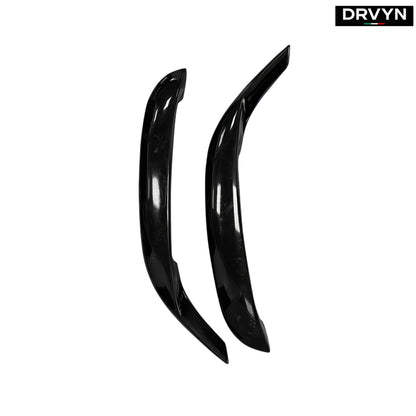 FOR 2015-2023 DODGE CHARGER GLOSS BLACK ADD-ON FRONT DOOR SIDE SCOOP VENT COVERS