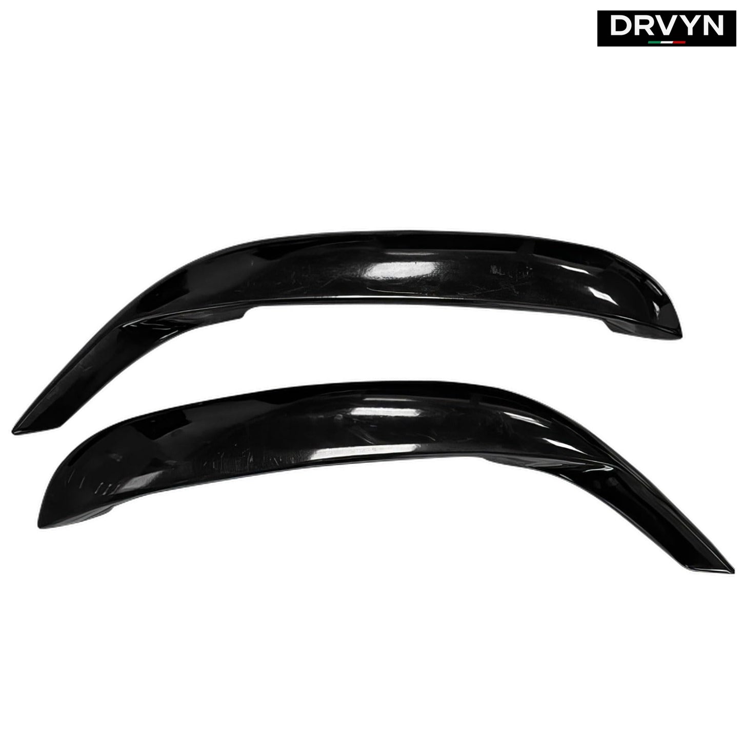 FOR 2015-2023 DODGE CHARGER GLOSS BLACK ADD-ON FRONT DOOR SIDE SCOOP VENT COVERS