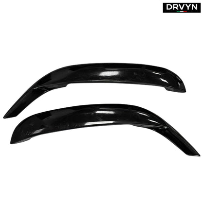 FOR 2015-2023 DODGE CHARGER GLOSS BLACK ADD-ON FRONT DOOR SIDE SCOOP VENT COVERS