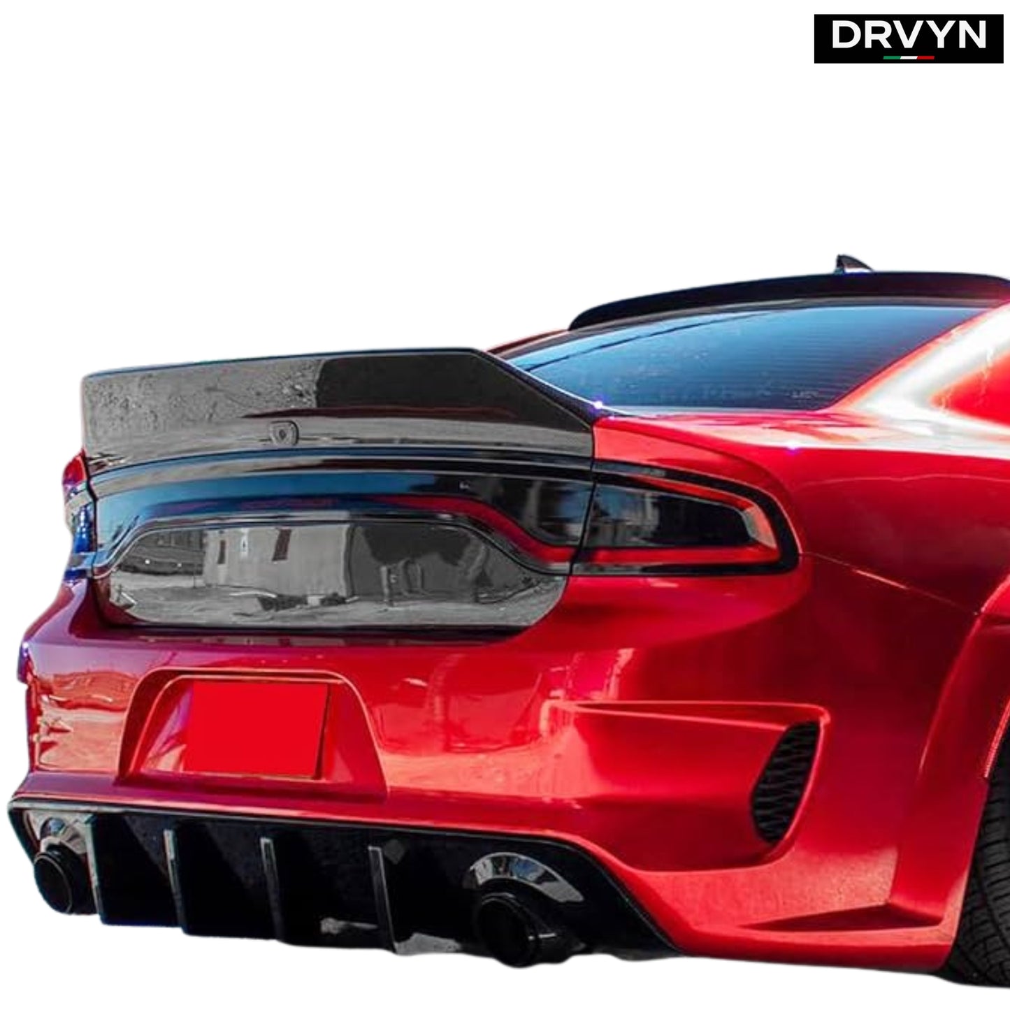 FOR 2020-2023 DODGE CHARGER SRT WIDEBODY SHARK FIN REAR BUMPER DIFFUSER VALANCE