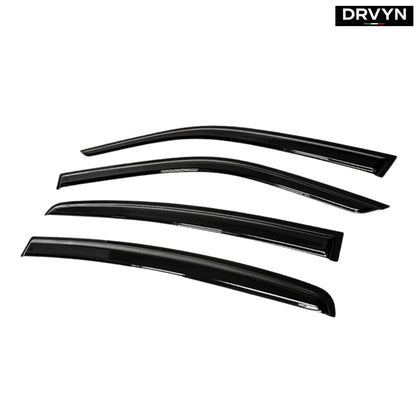 FOR 2011-2023 DODGE CHARGER PREMIUM AERO BLACK WINDOW VISOR RAIN GUARD DEFLECTOR