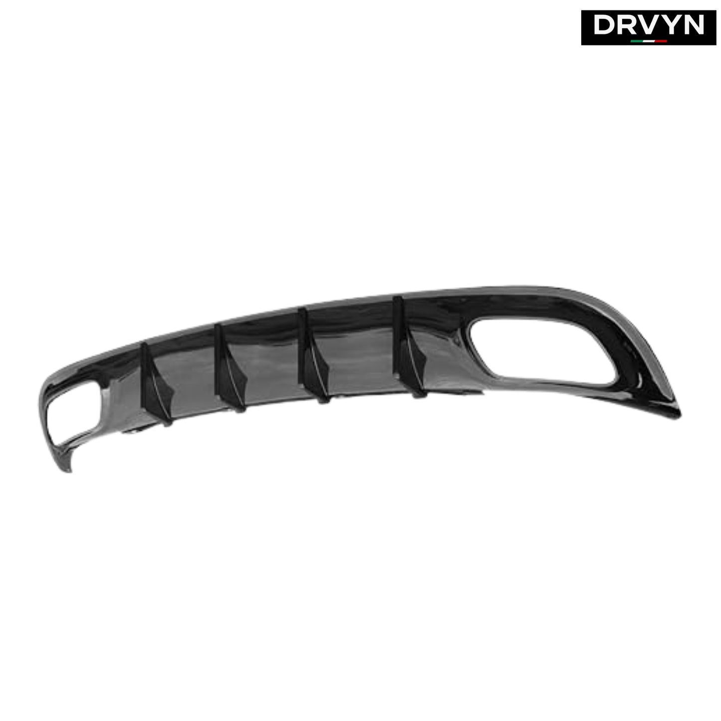 FOR 2015-2023 DODGE CHARGER SXT SE GLOSSY BLACK SHARK FIN REAR BUMPER DIFFUSER