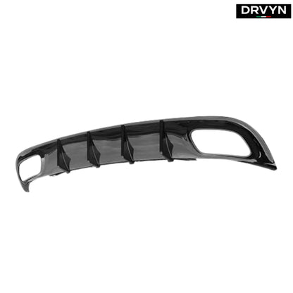 FOR 2015-2023 DODGE CHARGER SXT SE GLOSSY BLACK SHARK FIN REAR BUMPER DIFFUSER