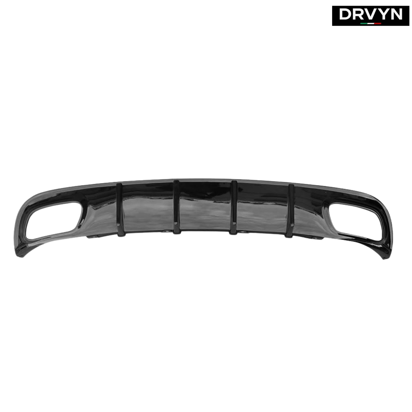 FOR 2015-2023 DODGE CHARGER SXT SE GLOSSY BLACK SHARK FIN REAR BUMPER DIFFUSER