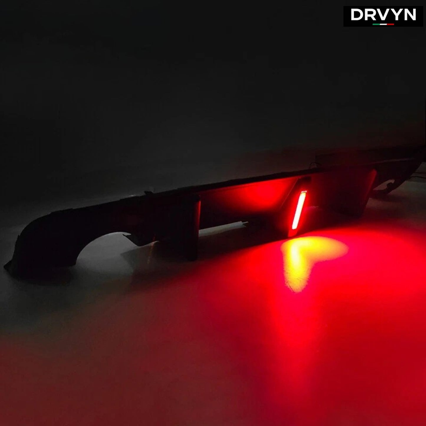 FOR 20-23 DODGE CHARGER WIDEBODY LED REAR BUMPER DIFFUSER + SIDE EXTENSION SPAT