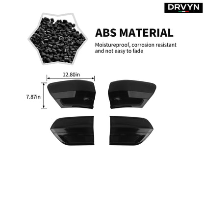 For Jeep Grand Cherokee 14-20 Smoked Black Rear Taillight Accessories Cover Trim