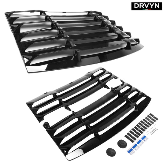 FOR 11-23 CHARGER R/T SRT HELLCAT 2PC STYLE REAR WINDOW WINDSHIELD LOUVER COVER