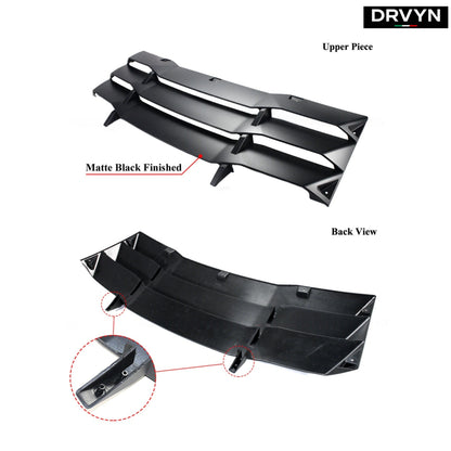 FOR 11-23 CHARGER R/T SRT HELLCAT 2PC STYLE REAR WINDOW WINDSHIELD LOUVER COVER