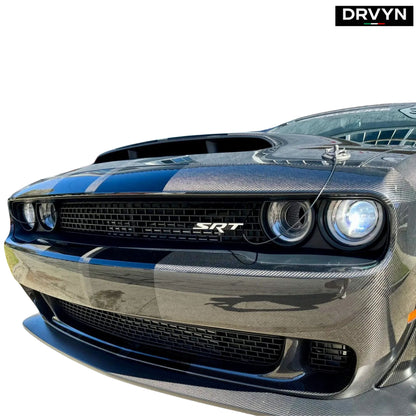 CHALLENGER HELLCAT STYLE CARBON FIBER FRONT BUMPER FOR DODGE CHALLENGER