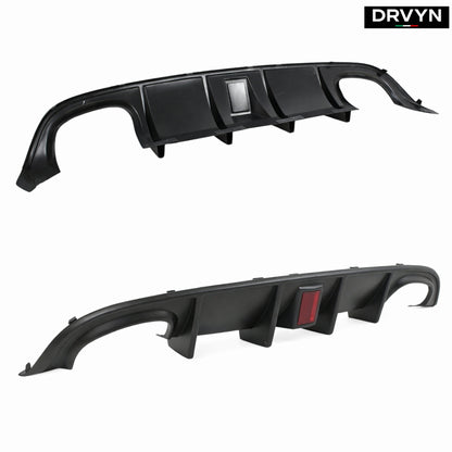 FOR 15-2023 DODGE CHARGER SRT R/T SCAT PACK QUAD TIP REAR DIFFUSER RED REFLECTOR