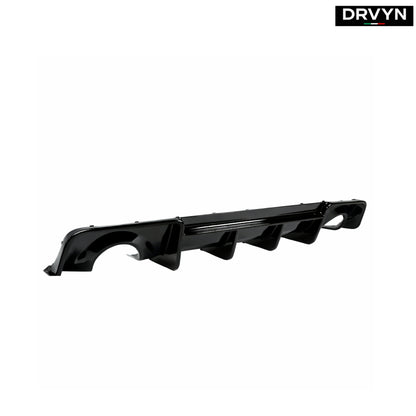 FOR 20-2023 DODGE CHARGER SRT WIDEBODY H STYLE GLOSS BLACK REAR BUMPER DIFFUSER