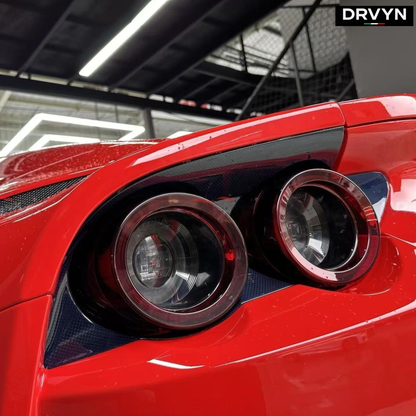 DRVYN OEM Style Dry Carbon Fiber Rear Lamp Cover  For Ferrari 812 Superfast - photo 4 - Drvyn