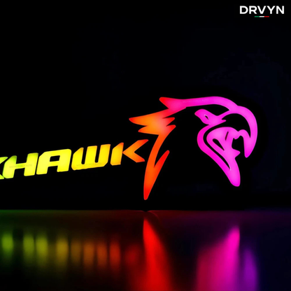 DRVYN MULTICOLOR RGBW INSERTS LED EMBLEM BADGE FITS JEEP TRACKHAWK SRT GRAND CHEROKEE