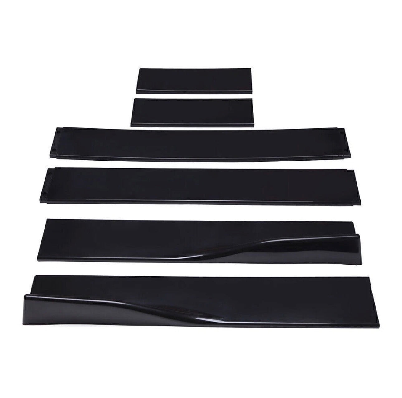 Corvette C6 (2005–2013) Front Bumper Lip + Side Skirts – Gloss Black