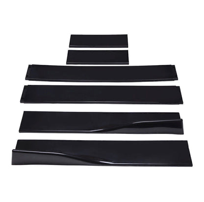 Corvette C6 (2005–2013) Front Bumper Lip + Side Skirts – Gloss Black