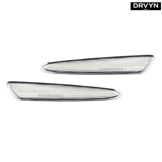 DRVYN Chevy Corvette C6 2005-2013 Clear Lens LED Front & Rear Side Marker Lights