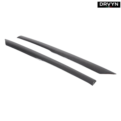 DRVYN Real Carbon Fiber Exterior Windshield A-Pillar Trim For Corvette C6 05-13 US