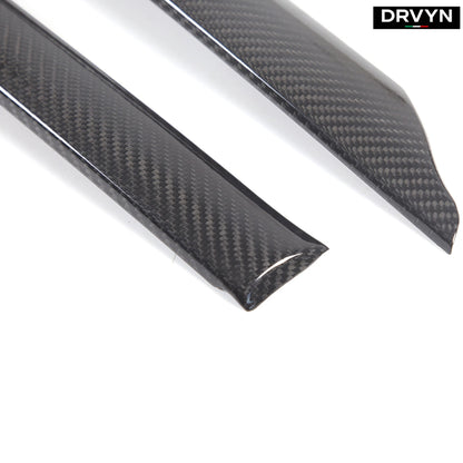 DRVYN Real Carbon Fiber Exterior Windshield A-Pillar Trim For Corvette C6 05-13 US