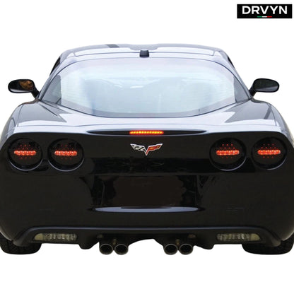 DRVYN IPCW Midnight Onyx 05-13 for Chevy Corvette C6 LED Tail Lamps LEDT-336CX 4 Pcs