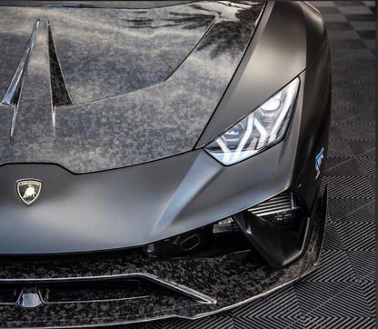2016–2019 Lamborghini Huracán LP580 / LP610 – Full Carbon Fiber V-Style Vented Cooling Hood