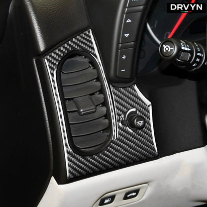 DRVYN 30Pcs Real Carbon Fiber Kits Full Interior Dash Trim For Corvette C6 Z06 2005-13